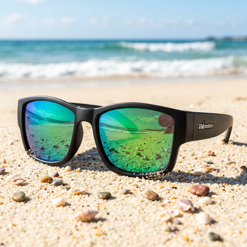 GOMER - Green Mirror - Sunglasses - Bomber Eyewear - GM101GM