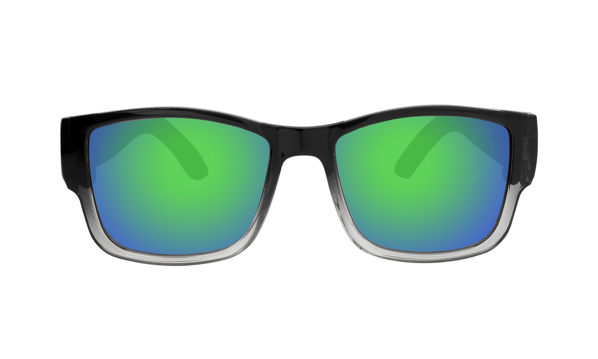 GOMER - Polarized Green Mirror Crystal - Sunglasses - Bomber Eyewear - GM114GM