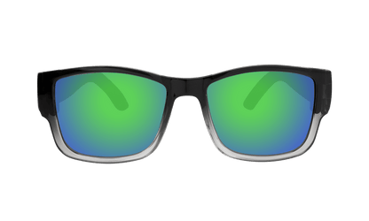 GOMER - Polarized Green Mirror Crystal - Sunglasses - Bomber Eyewear - GM114GM