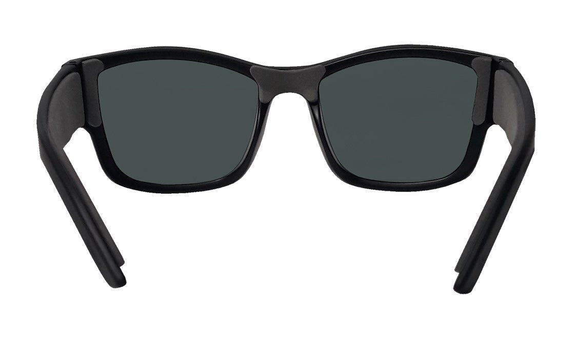 GOMER - Polarized Red Mirror Black - Sunglasses - Bomber Eyewear - GM111RM