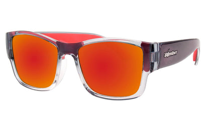 GOMER - Red Mirror Crystal - Sunglasses - Bomber Eyewear - GM104RM