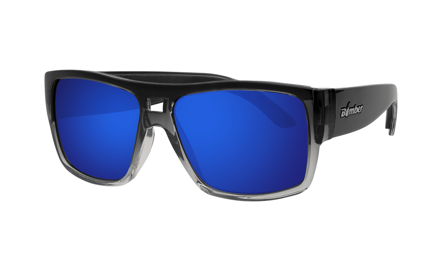 IRIE - Polarized Blue Mirror Crystal - Sunglasses - Bomber Eyewear - IRE114BMBF