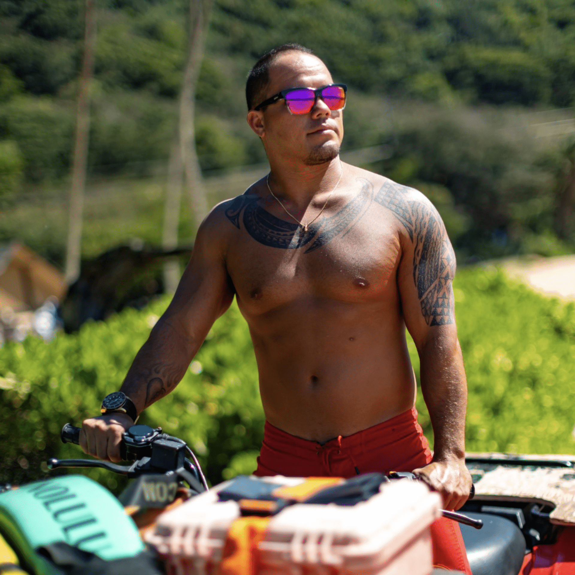 JACO - Polarized Revo Pink Mirror Crystal - Sunglasses - Bomber Eyewear - JA114PM