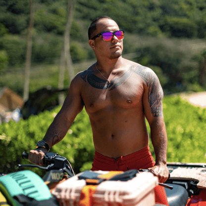 JACO - Polarized Revo Pink Mirror Crystal - Sunglasses - Bomber Eyewear - JA114PM