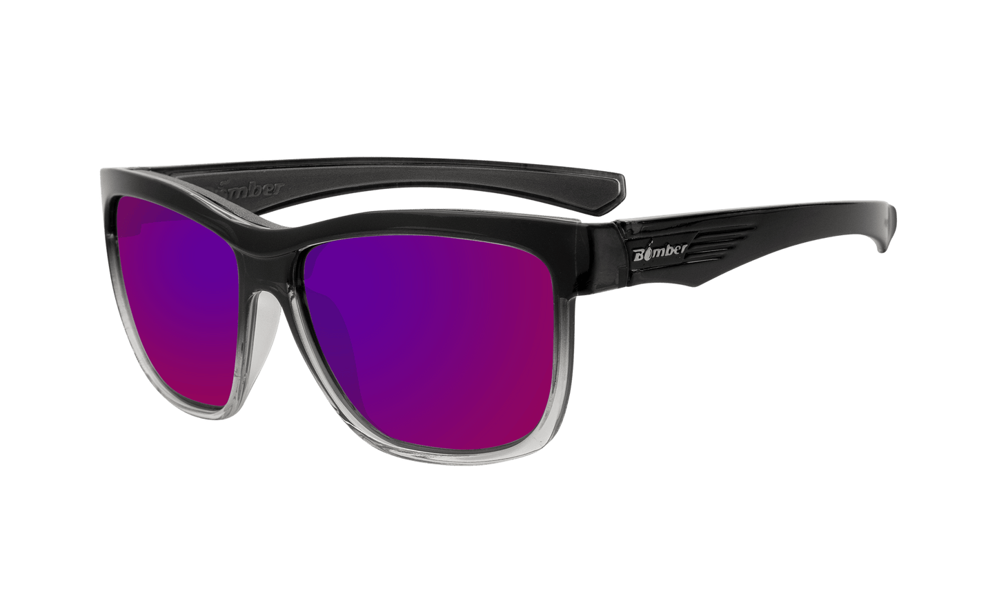 JACO - Polarized Revo Pink Mirror Crystal - Sunglasses - Bomber Eyewear - JA114PM