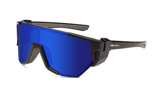 JAGER Bomb Safety - Blue Mirror - Safety Glasses - Bomber Eyewear - JB103BM
