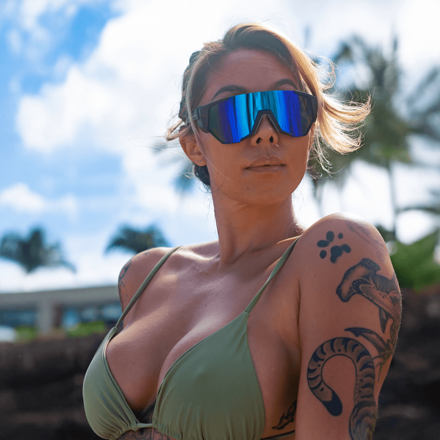 JAGER Bomb Safety - Blue Mirror - Safety Glasses - Bomber Eyewear - JB103BM