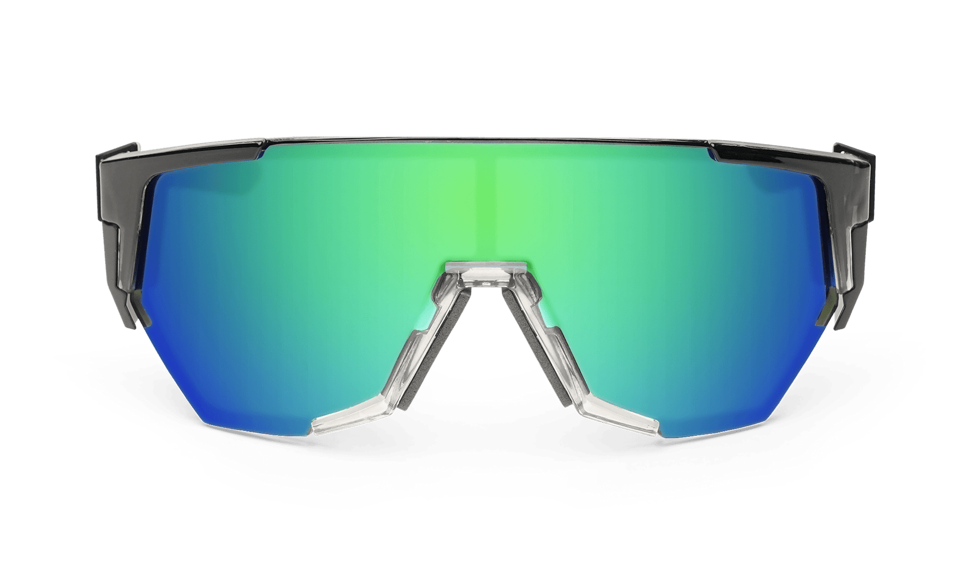 JAGER Bomb Safety - Green Mirror Polarized Crystal - Safety Glasses - Bomber Eyewear - JB114GM