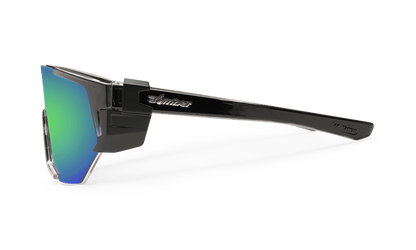 JAGER Bomb Safety - Green Mirror Polarized Crystal - Safety Glasses - Bomber Eyewear - JB114GM