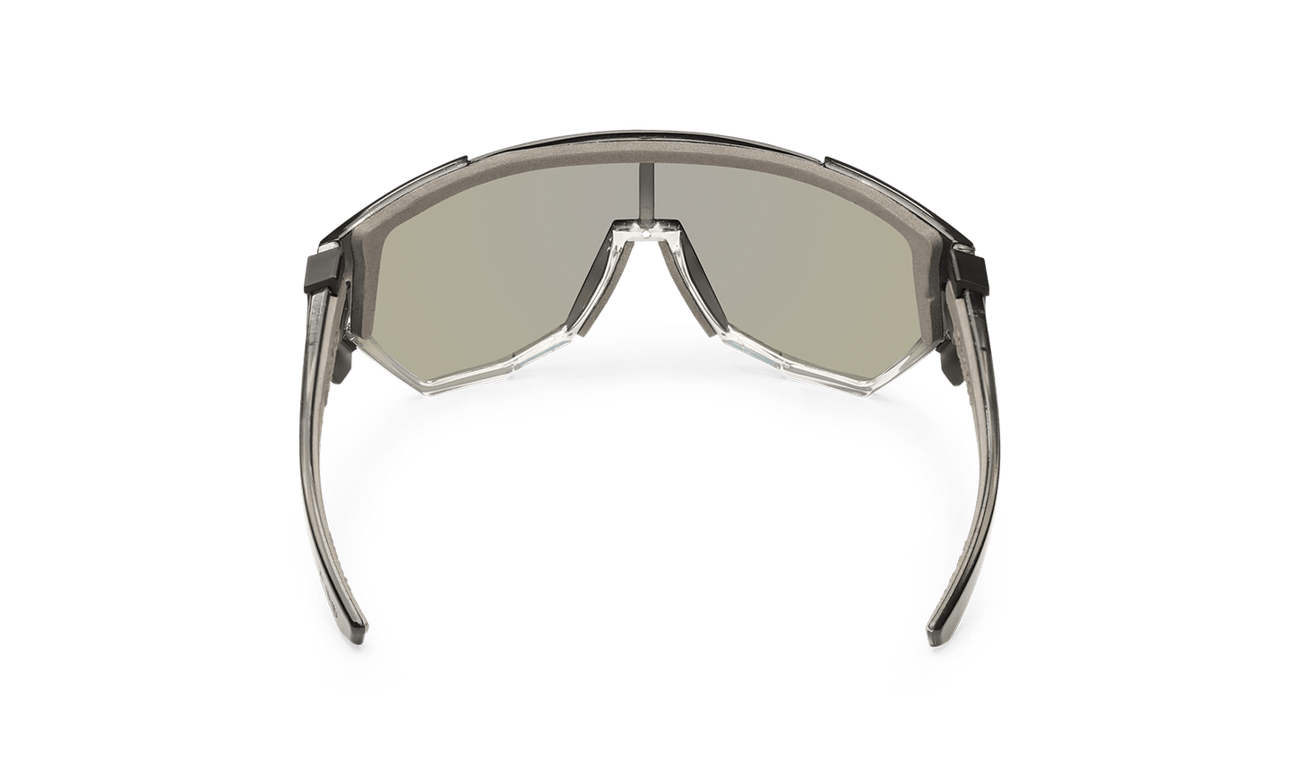 JAGER Bomb Safety - Green Mirror Polarized Crystal - Safety Glasses - Bomber Eyewear - JB114GM