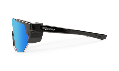 JAGER Bomb Safety - Polarized Ice Blue Mirror Crystal - Safety Glasses - Bomber Eyewear - JB114ICE