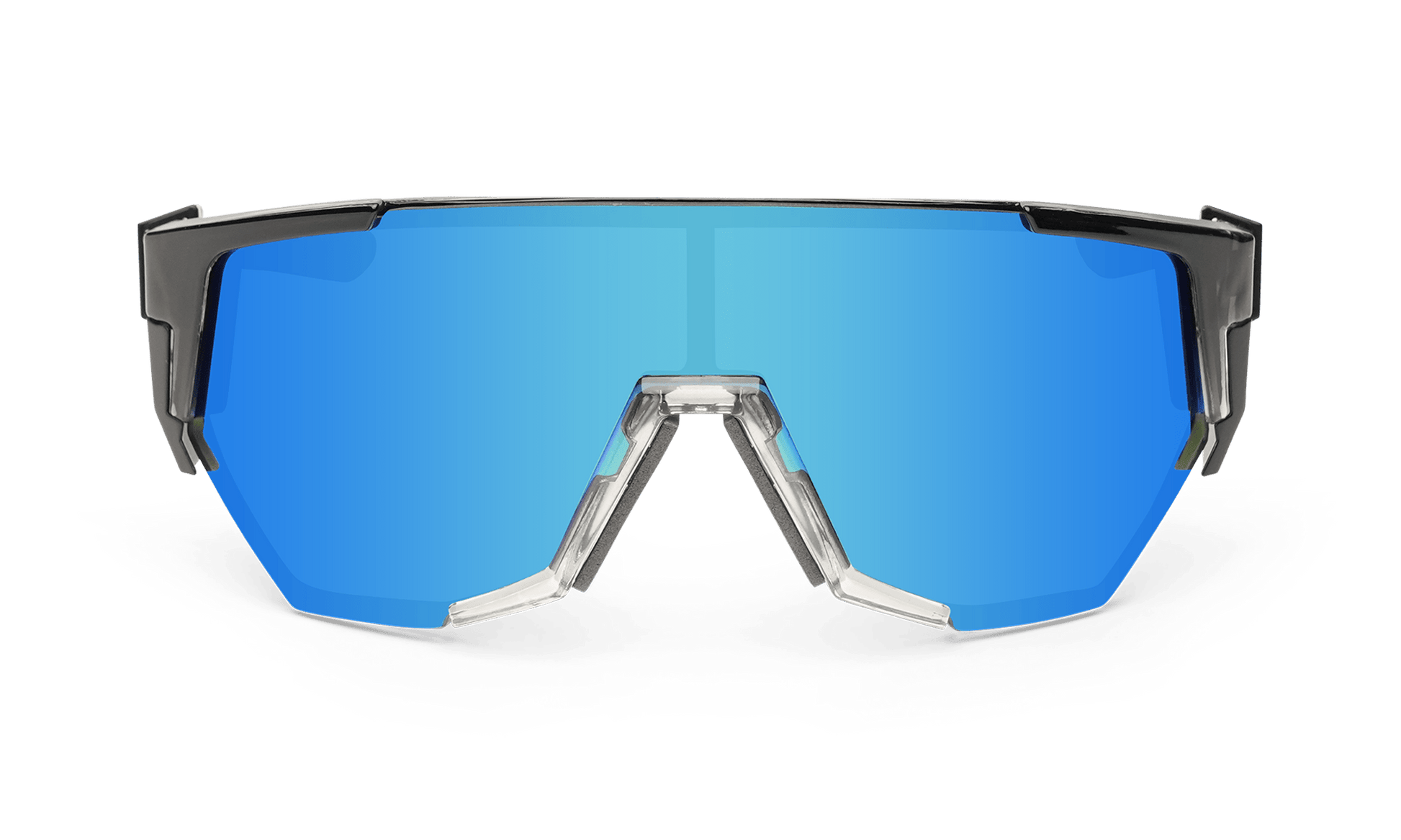 JAGER Bomb Safety - Polarized Ice Blue Mirror Crystal - Safety Glasses - Bomber Eyewear - JB114ICE
