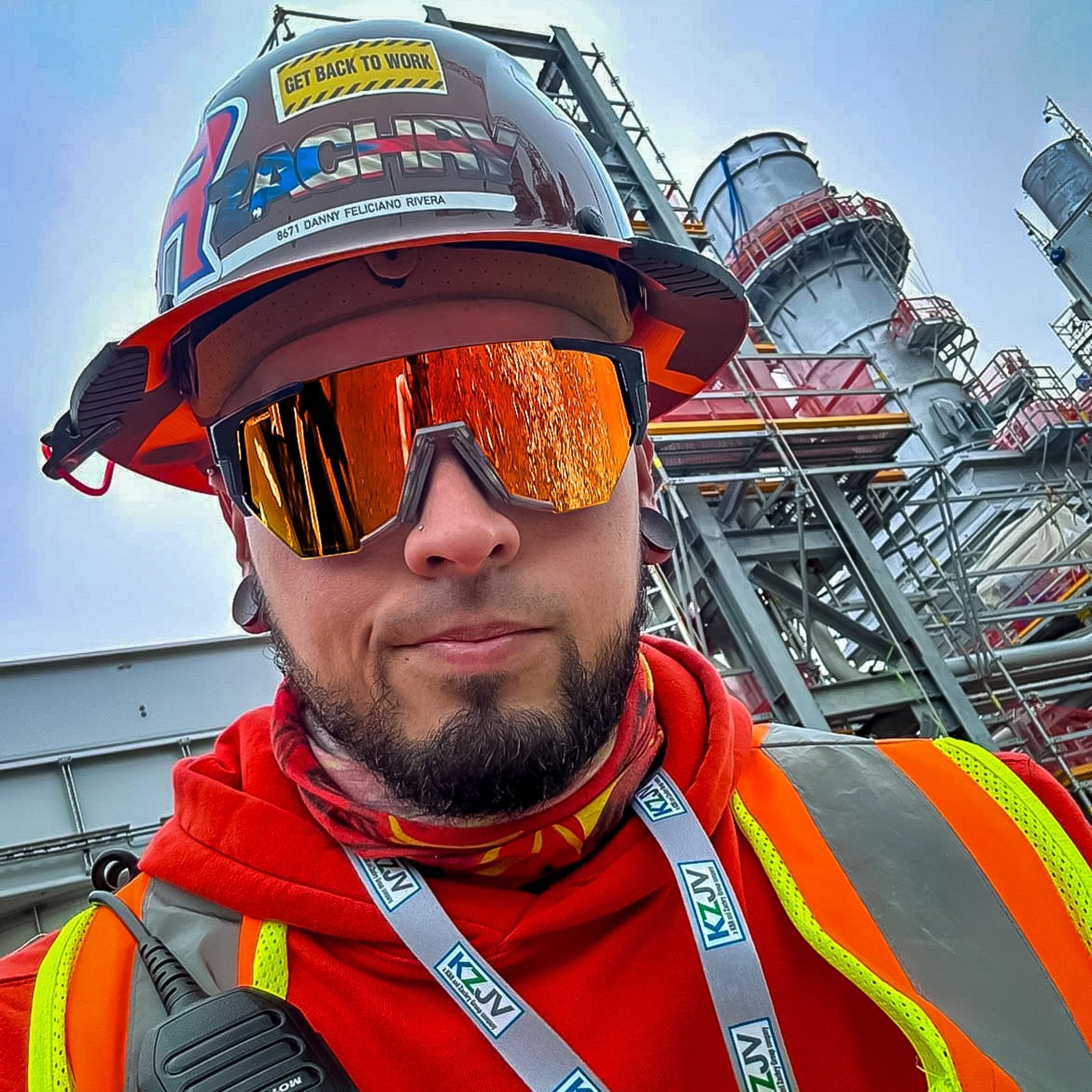 JAGER Bomb Safety - Polarized Red Mirror – Bomber Eyewear