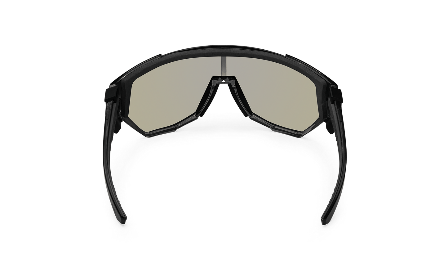 JAGER Bomb Safety - Polarized Rose Gold Pink Mirror Crystal - Safety Glasses - Bomber Eyewear - JB114PM