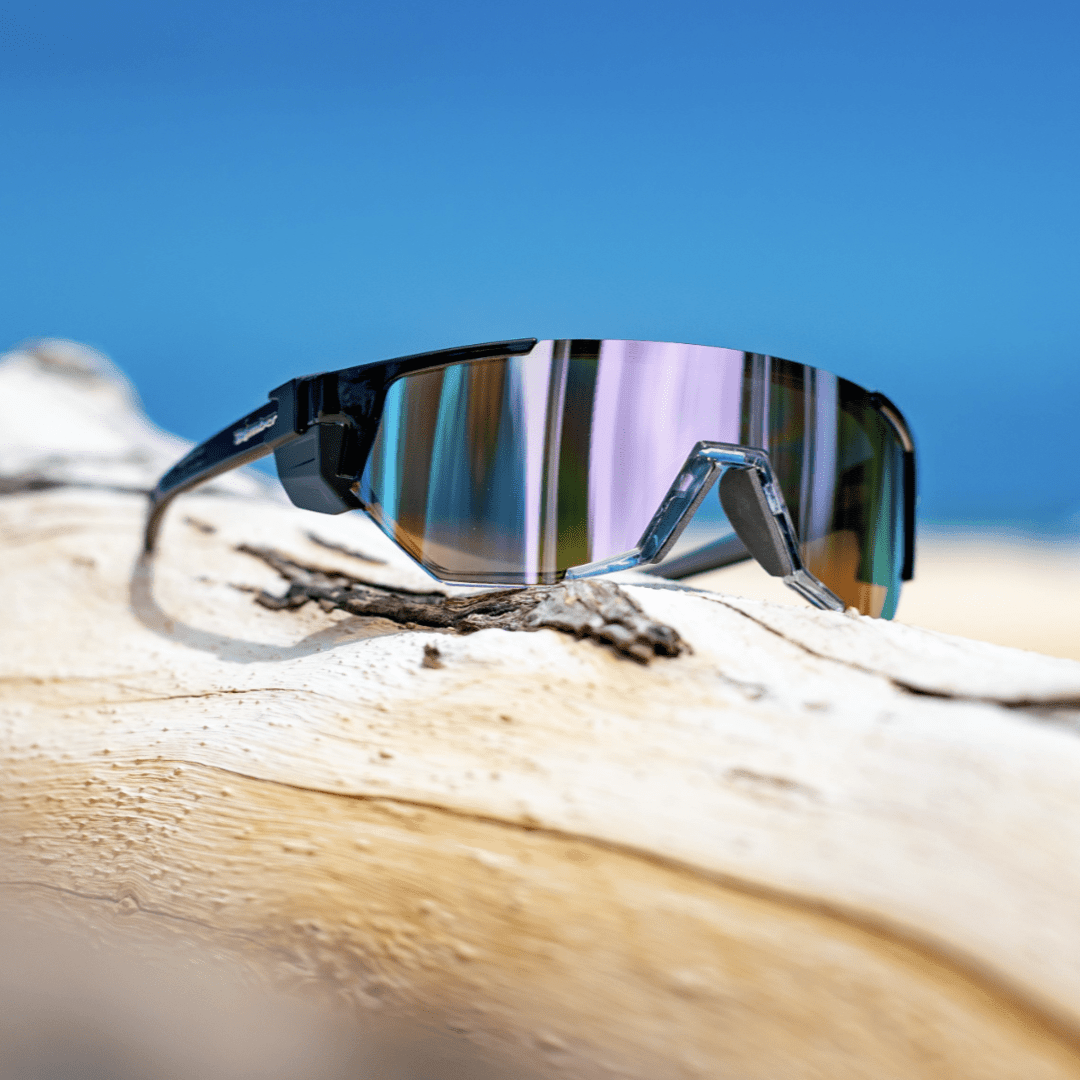 JAGER Bomb Safety - Polarized Rose Gold Pink Mirror Crystal - Safety Glasses - Bomber Eyewear - JB114PM