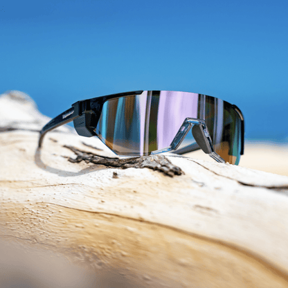 JAGER Bomb Safety - Polarized Rose Gold Pink Mirror Crystal - Safety Glasses - Bomber Eyewear - JB114PM