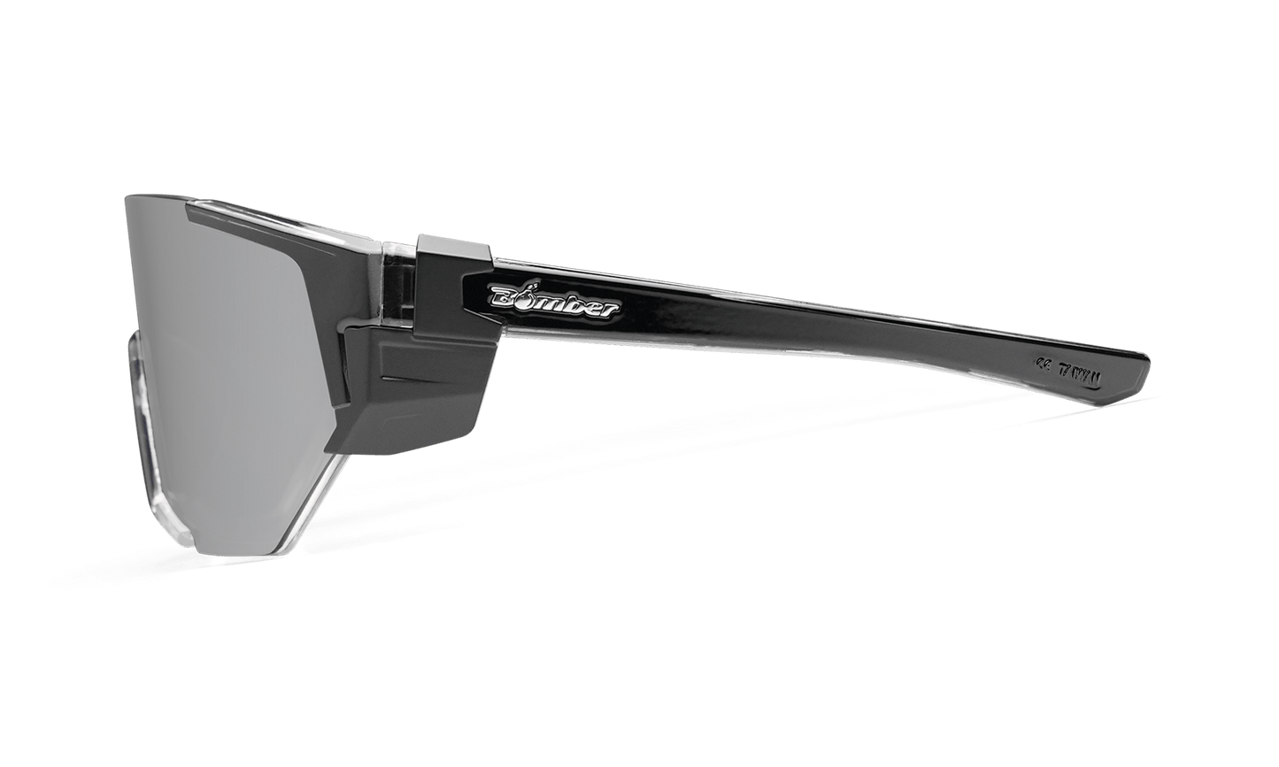 JAGER Bomb Safety - Silver Mirror Crystal - Safety Glasses - Bomber Eyewear - JB104