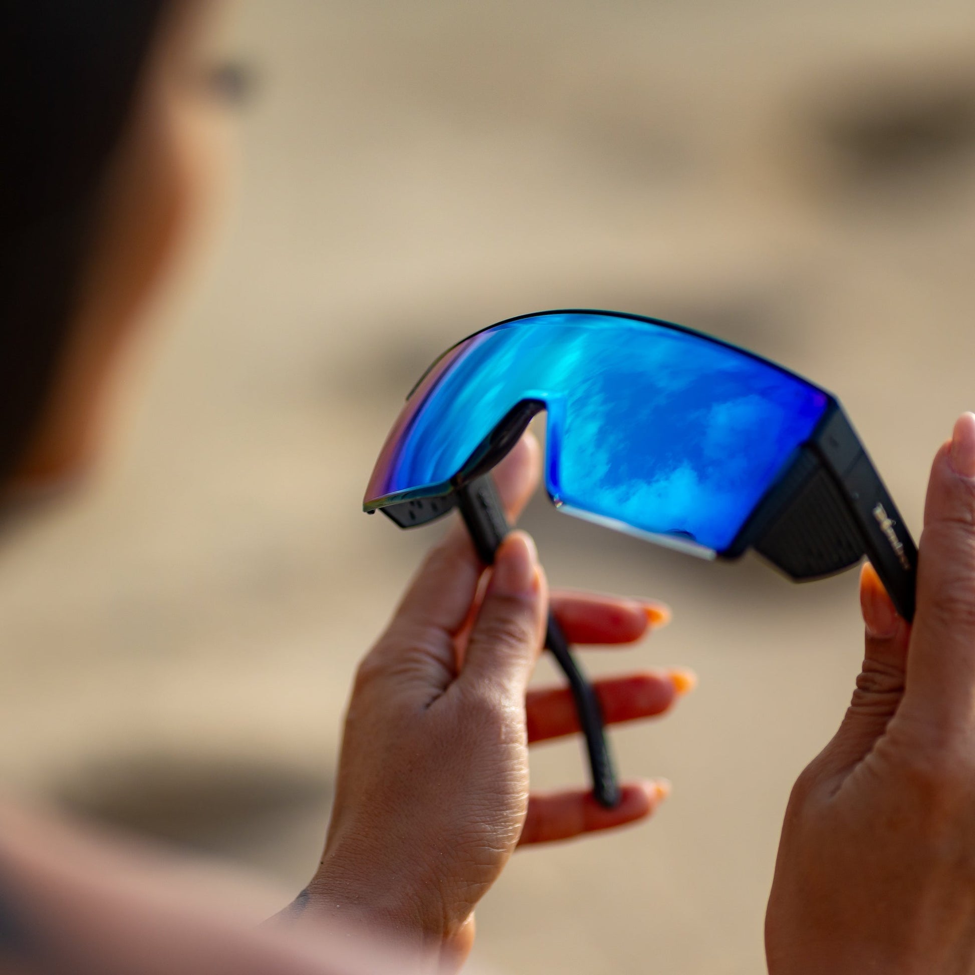 JOHNNY Safety - Blue Mirror - Bomber Eyewear - BZG103BM