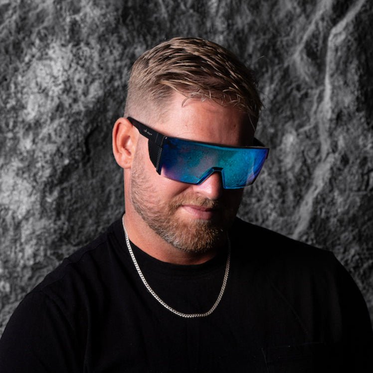 JOHNNY Safety - Blue Mirror – Bomber Eyewear