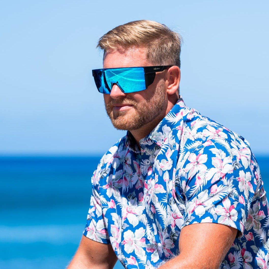 JOHNNY Safety - Ice Blue Mirror - Bomber Eyewear - BZG103ICE