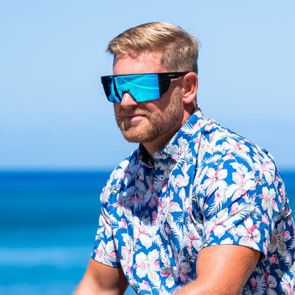 JOHNNY Safety - Ice Blue Mirror - Bomber Eyewear - BZG103ICE