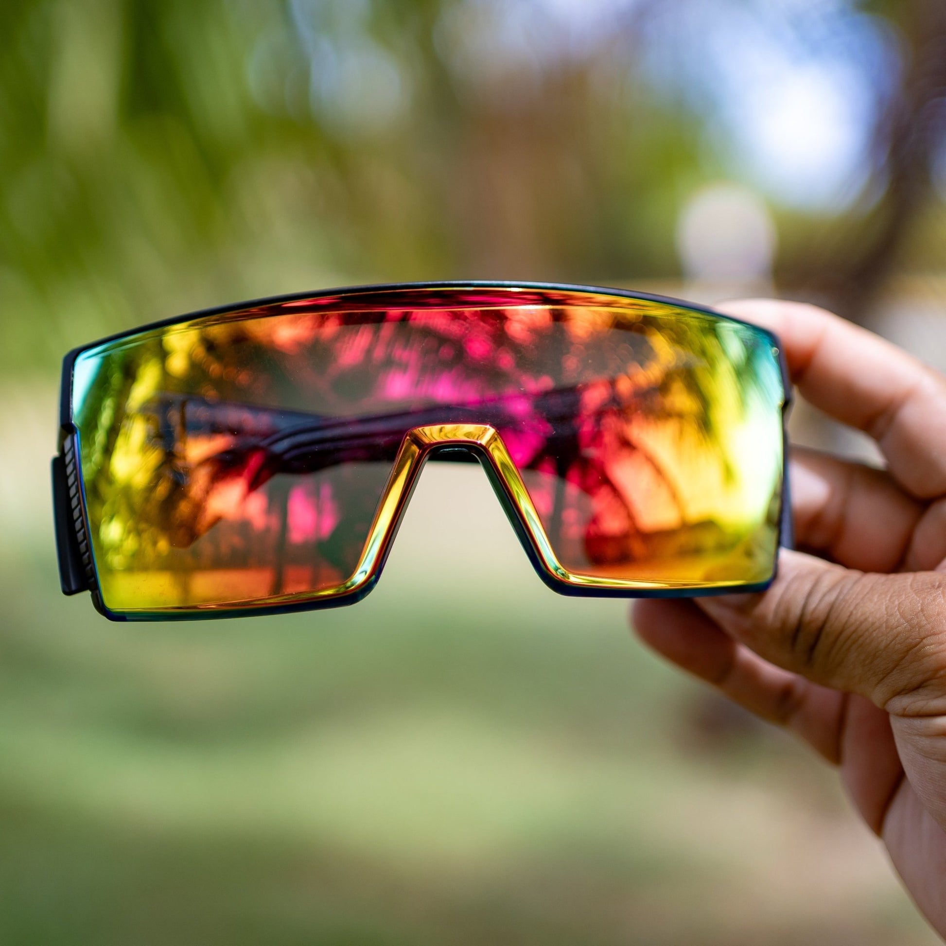 JOHNNY Safety - Red Mirror - Safety Glasses - Bomber Eyewear - BZG103RM