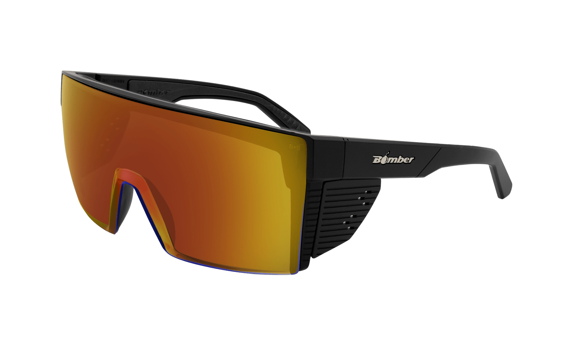 JOHNNY Safety - Red Mirror - Safety Glasses - Bomber Eyewear - BZG103RM