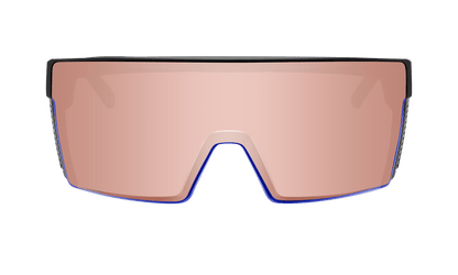 JOHNNY Safety - Rose Gold Mirror - Safety Glasses - Bomber Eyewear - BZG103PM