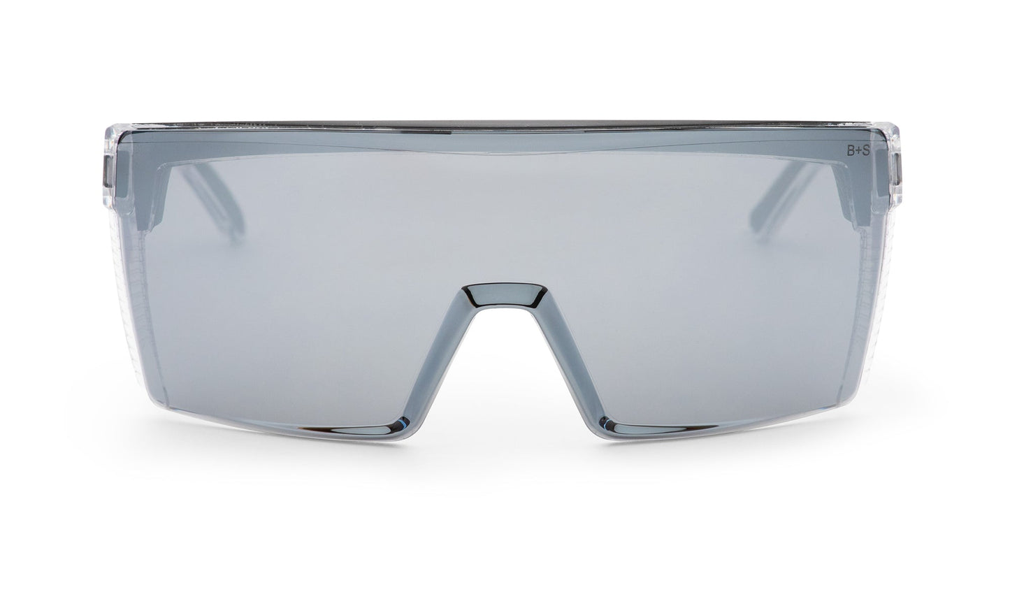 JOHNNY Safety - Silver Mirror - Safety Glasses - Bomber Eyewear - BZG104