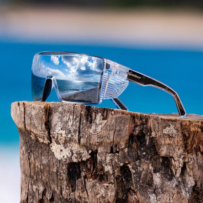 JOHNNY Safety - Silver Mirror - Safety Glasses - Bomber Eyewear - BZG104