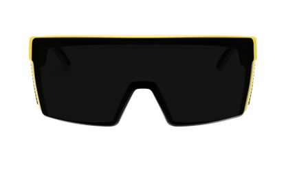 JOHNNY Safety - Smoke Hi Vis Yellow - Safety Glasses - Bomber Eyewear - BZG108