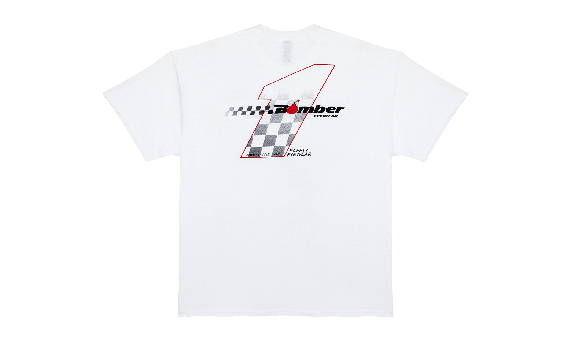 LOGO WHITE SHIRT - Bomber Eyewear - TS-WHT-SS-NO1-M