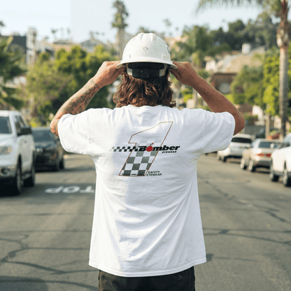 LOGO WHITE SHIRT - Bomber Eyewear - TS-WHT-SS-NO1-M