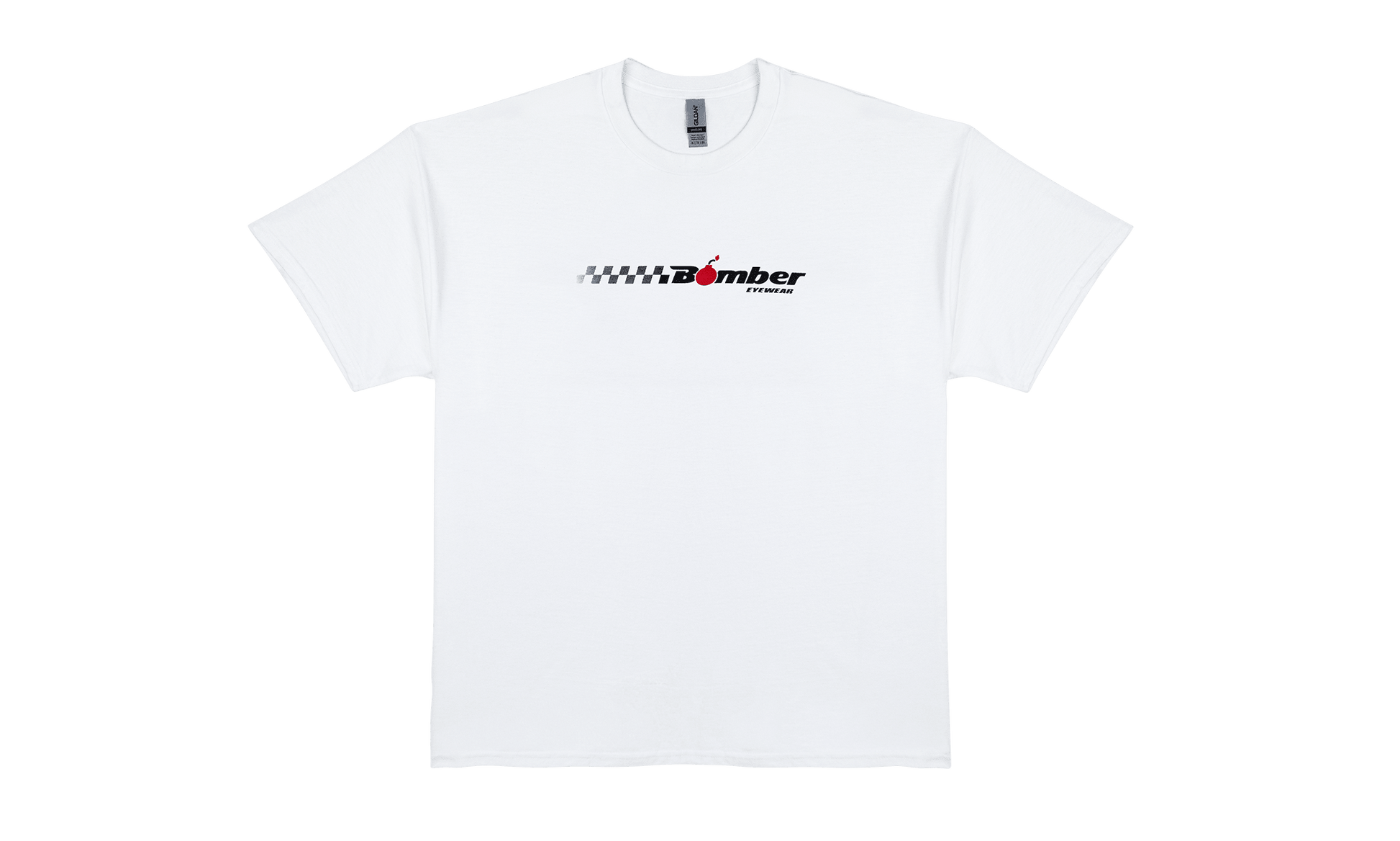 LOGO WHITE SHIRT - Bomber Eyewear - TS-WHT-SS-NO1-M