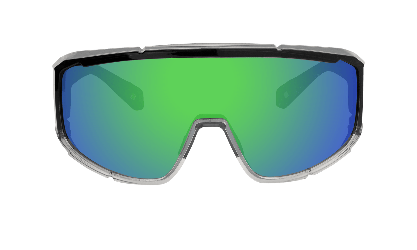 MAGNUM Safety - Green Mirror Crystal - Safety Glasses - Bomber Eyewear - MG104GM