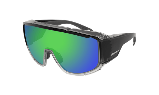 MAGNUM Safety - Green Mirror Crystal - Bomber Eyewear - MG104GM