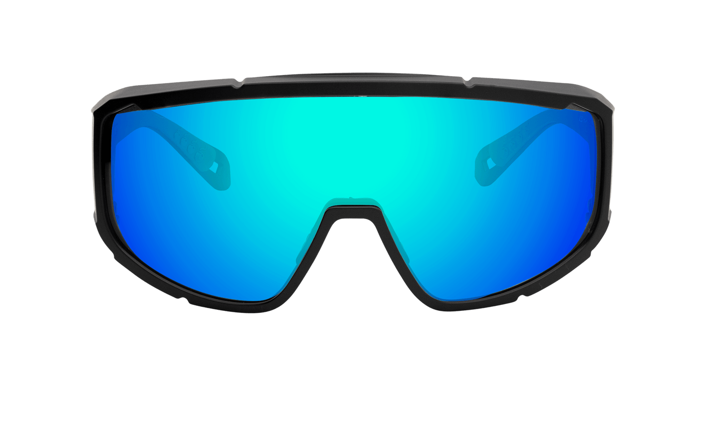 MAGNUM Safety - Polarized Ice Blue Mirror Crystal - Safety Glasses - Bomber Eyewear - MG114ICE