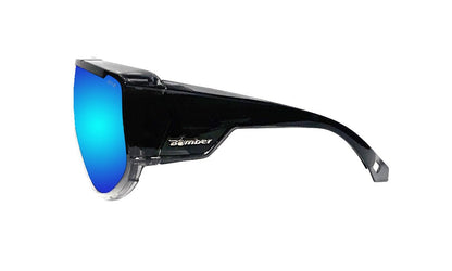 MAGNUM Safety - Polarized Ice Blue Mirror Crystal - Safety Glasses - Bomber Eyewear - MG114ICE