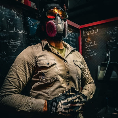 MAGNUM Safety - Polarized Red Mirror - Safety Glasses - Bomber Eyewear - MG111RM