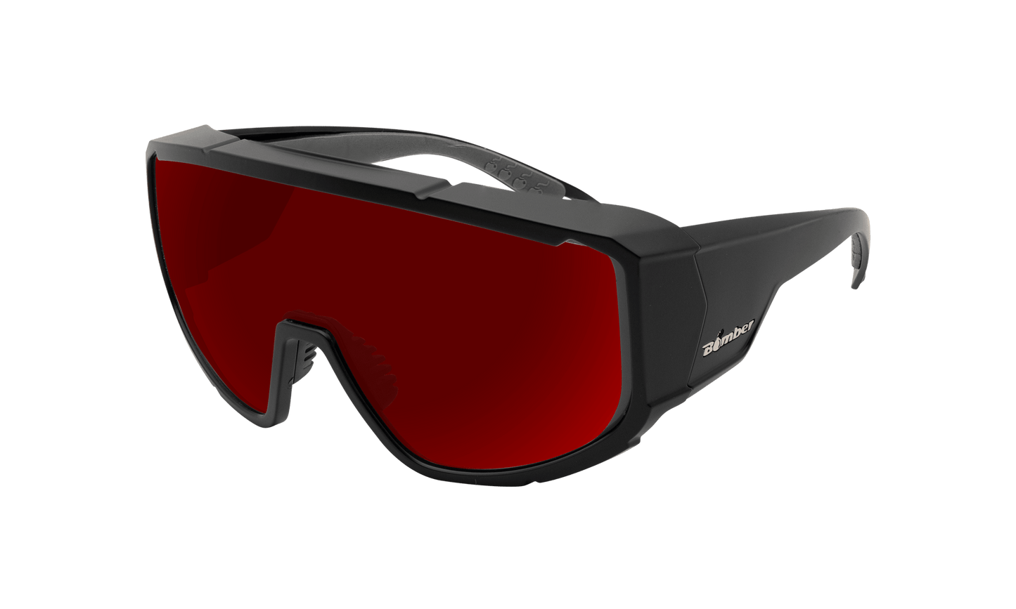 MAGNUM Safety - Red Mirror - Safety Glasses - Bomber Eyewear - MG103RM