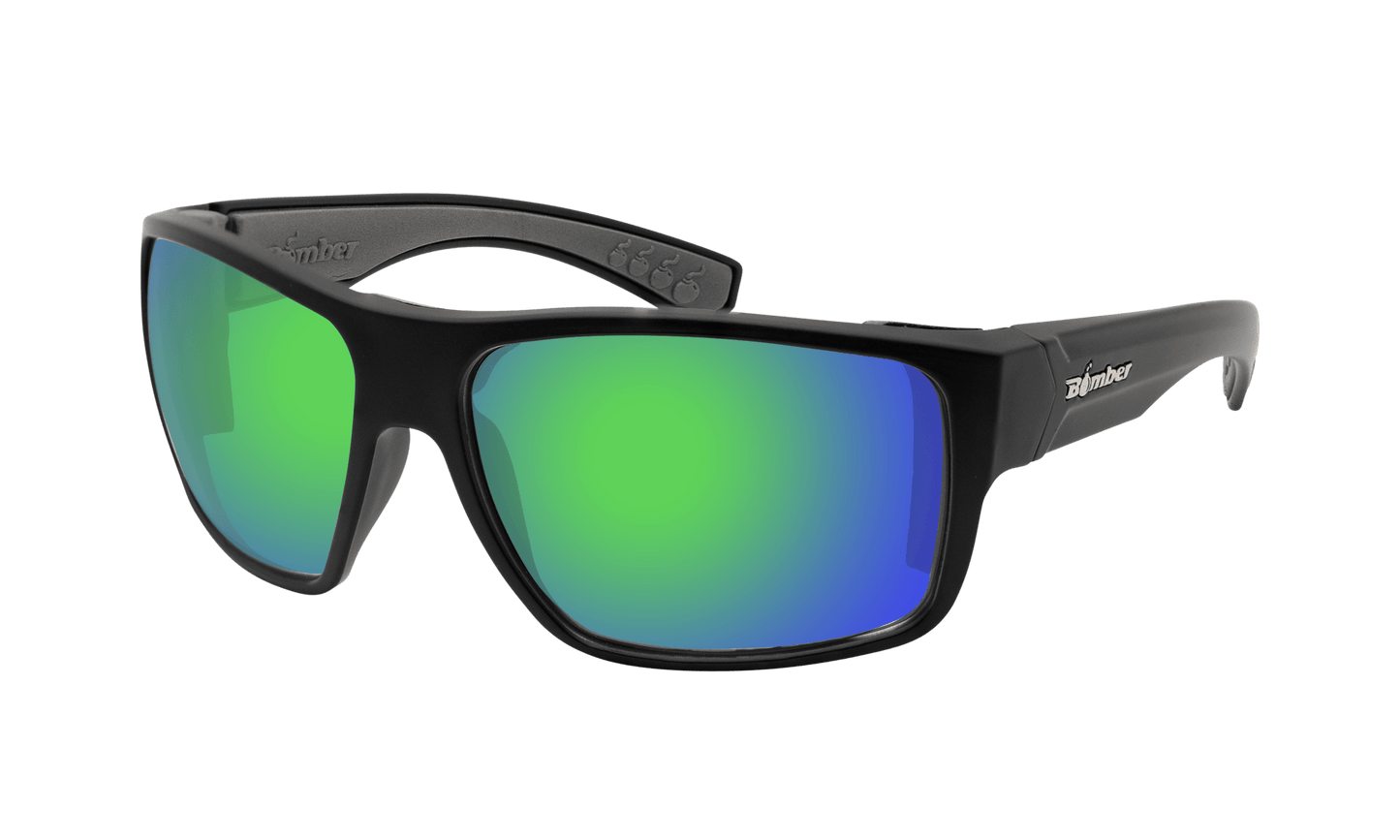 MANA Safety - Green Mirror - Safety Glasses - Bomber Eyewear - MA103GM