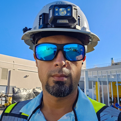 MANA Safety - Ice Blue Mirror - Safety Glasses - Bomber Eyewear - MA103ICE