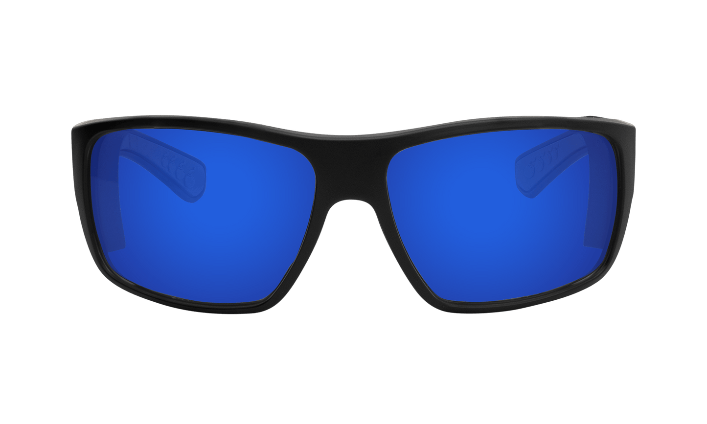 MANA Safety - Polarized Blue Mirror - Safety Glasses - Bomber Eyewear - MA111BM