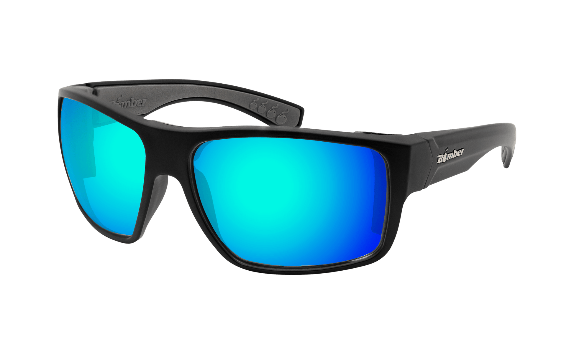 MANA Safety - Polarized Ice Blue Mirror - Safety Glasses - Bomber Eyewear - MA111ICE