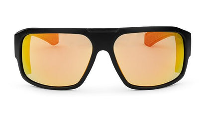 MEGA Bomb Safety - Photochromic Fire Red Orange Mirror - Safety Glasses - Bomber Eyewear - M201OR