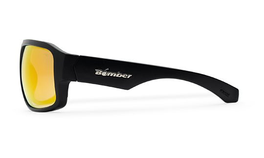 MEGA Bomb Safety - Photochromic Fire Red Orange Mirror - Safety Glasses - Bomber Eyewear - M201OR