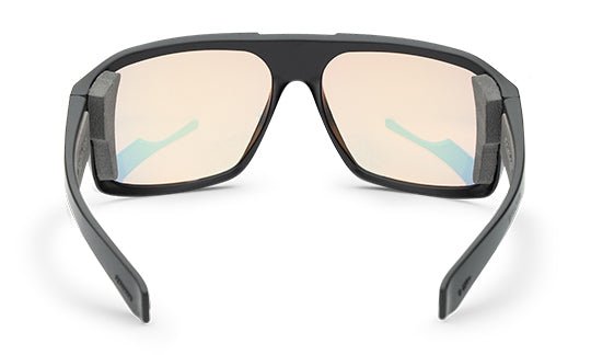 MEGA Bomb Safety - Photochromic Fire Red Orange Mirror - Safety Glasses - Bomber Eyewear - M201OR