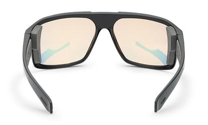 MEGA Bomb Safety - Photochromic Fire Red Orange Mirror - Safety Glasses - Bomber Eyewear - M201OR