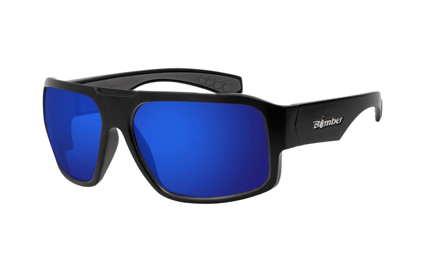 MEGA Safety - Blue Mirror - Safety Glasses - Bomber Eyewear - M103BM