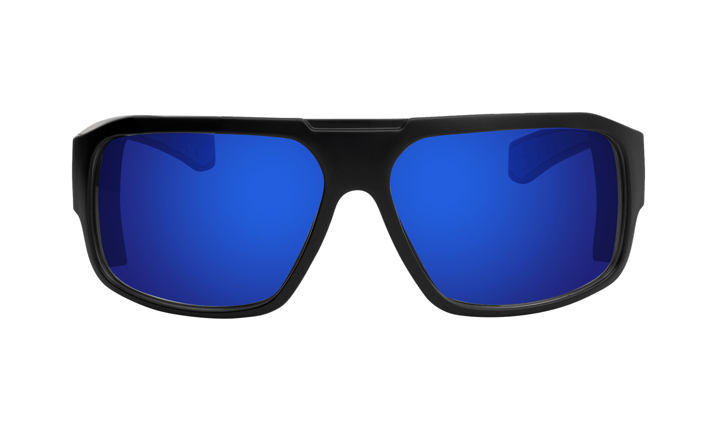 MEGA Safety - Blue Mirror - Safety Glasses - Bomber Eyewear - M103BM